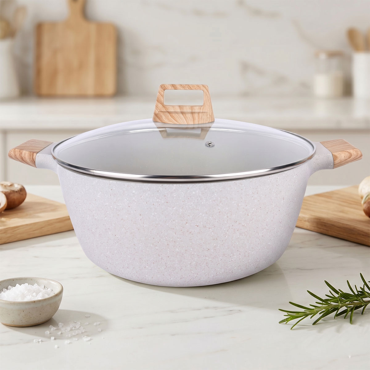 Casserole Pot Granite Induction 32cm