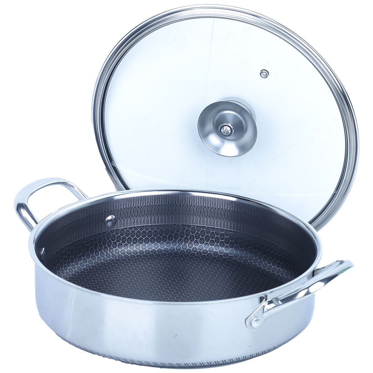 Stainless Steel Induction Casserole With Lid 30cm