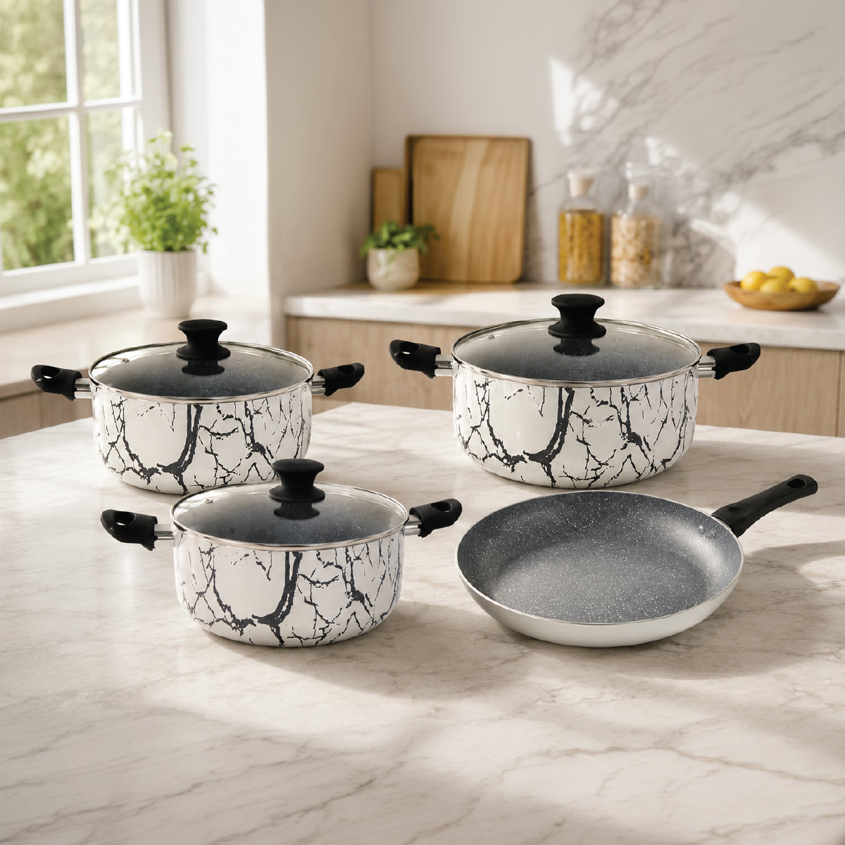 Non Stick Cookware Set 7 Pieces