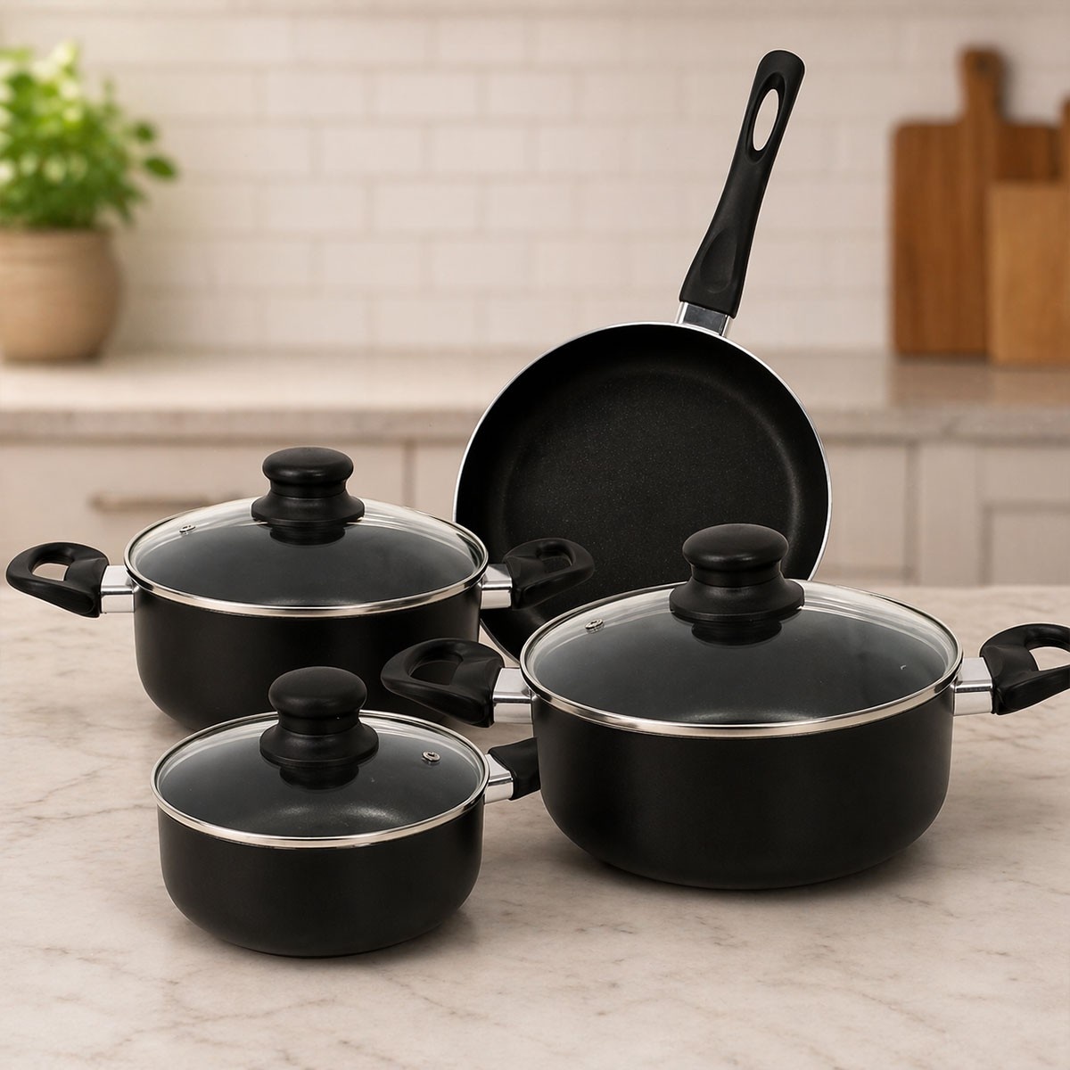 Non Stick Cookware Set 7 Pieces