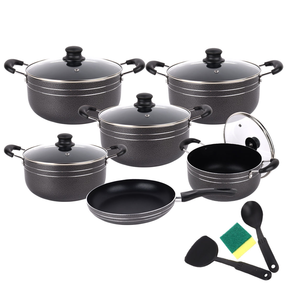 Cookware Set Non Stick 10 Pieces