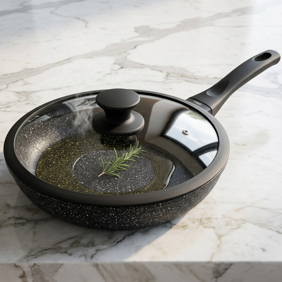 Fry Pan Granite With Cover