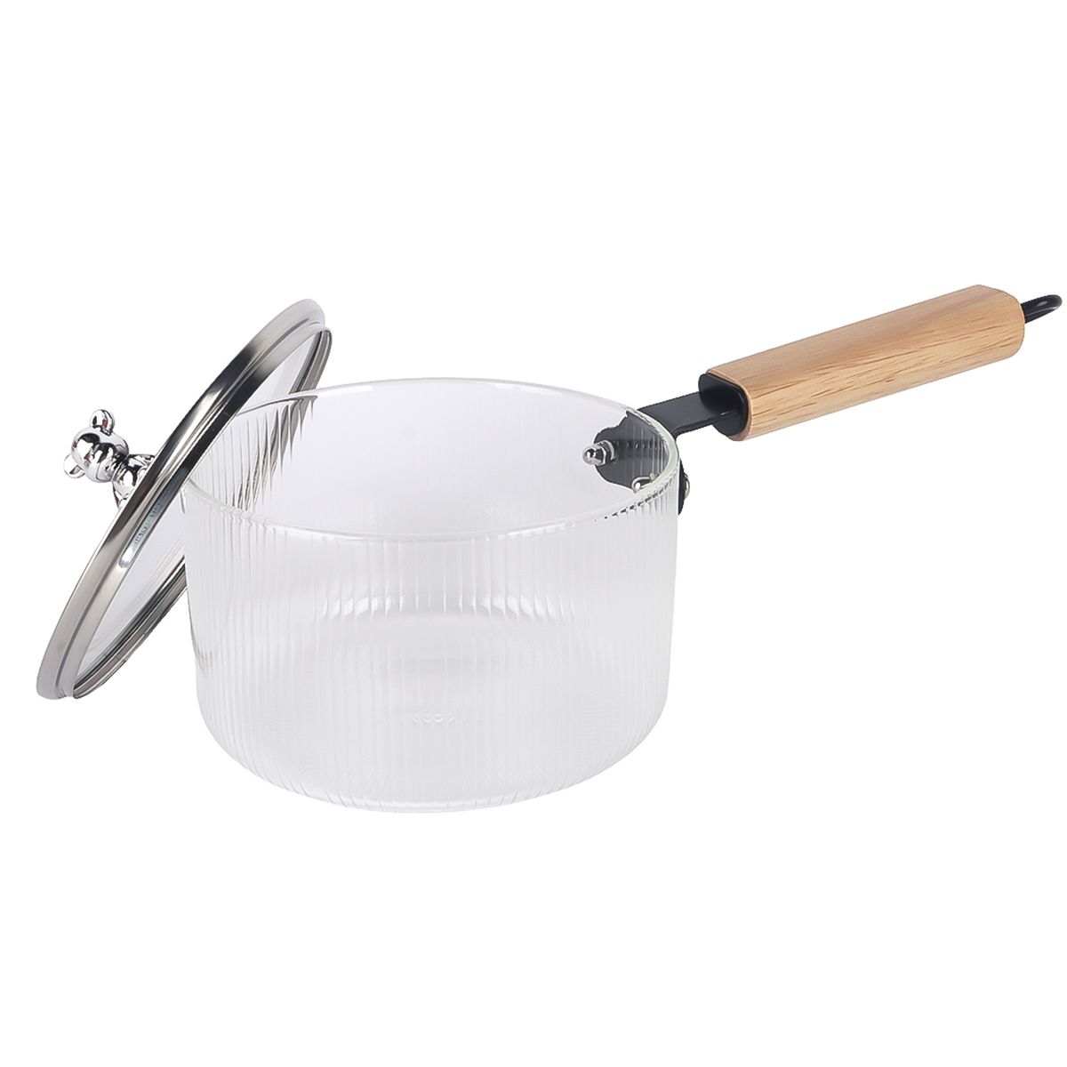 Glass Sauce Pan Clear 1800ml