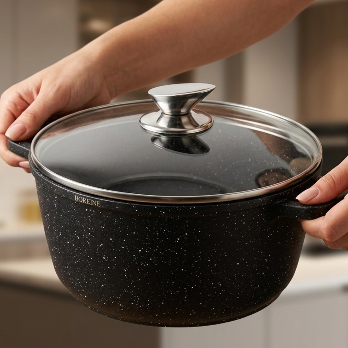 Non Stick Casserole Glass Lid 26cm