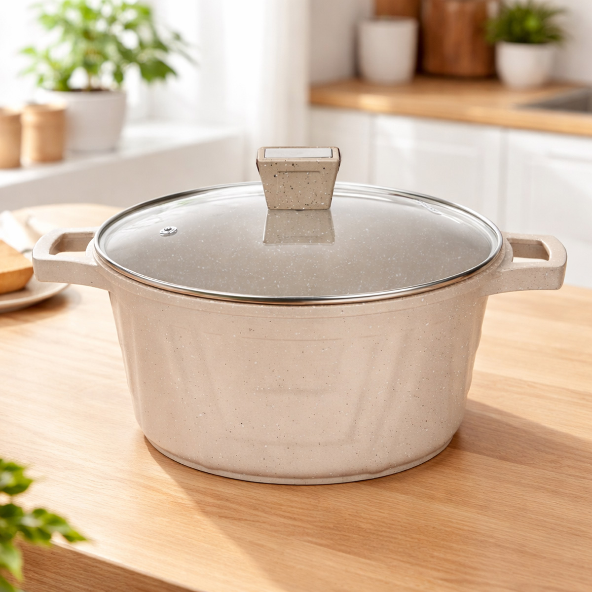 Itsmillers Cookware Set Granite 5 Pieces