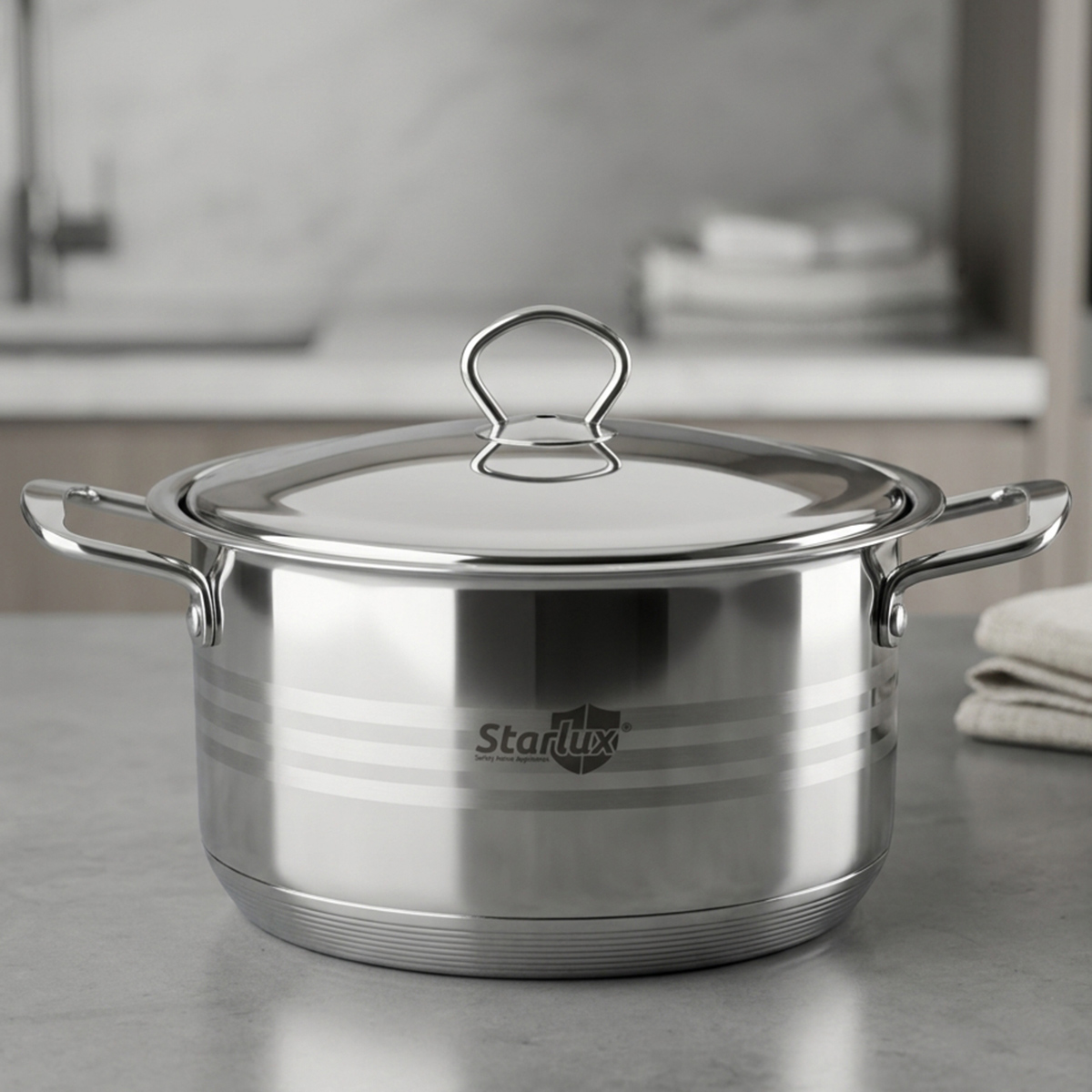 Star Lux Stainless Steel Cookware With Lid