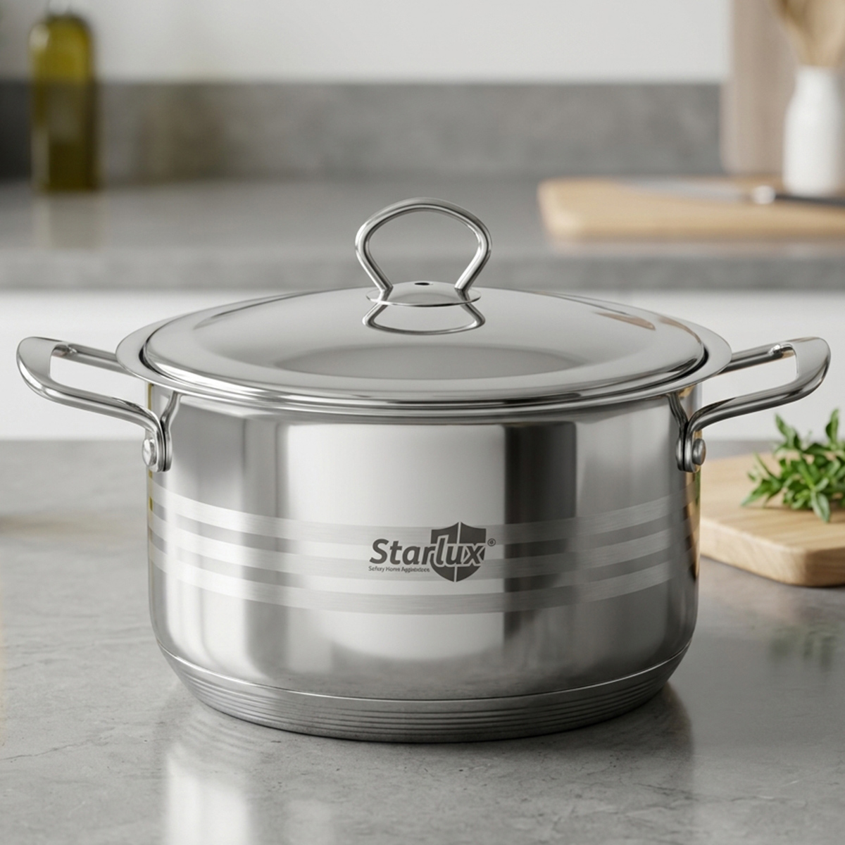 Star Lux Stainless Steel Cookware With Lid