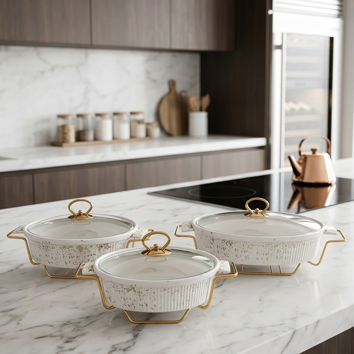 Food Warmer Ceramic 3 Pieces