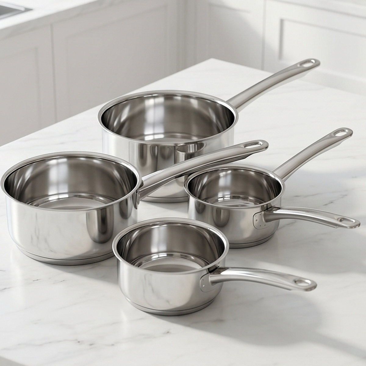Stainless Steel Sauce Pan Set 5 Pieces