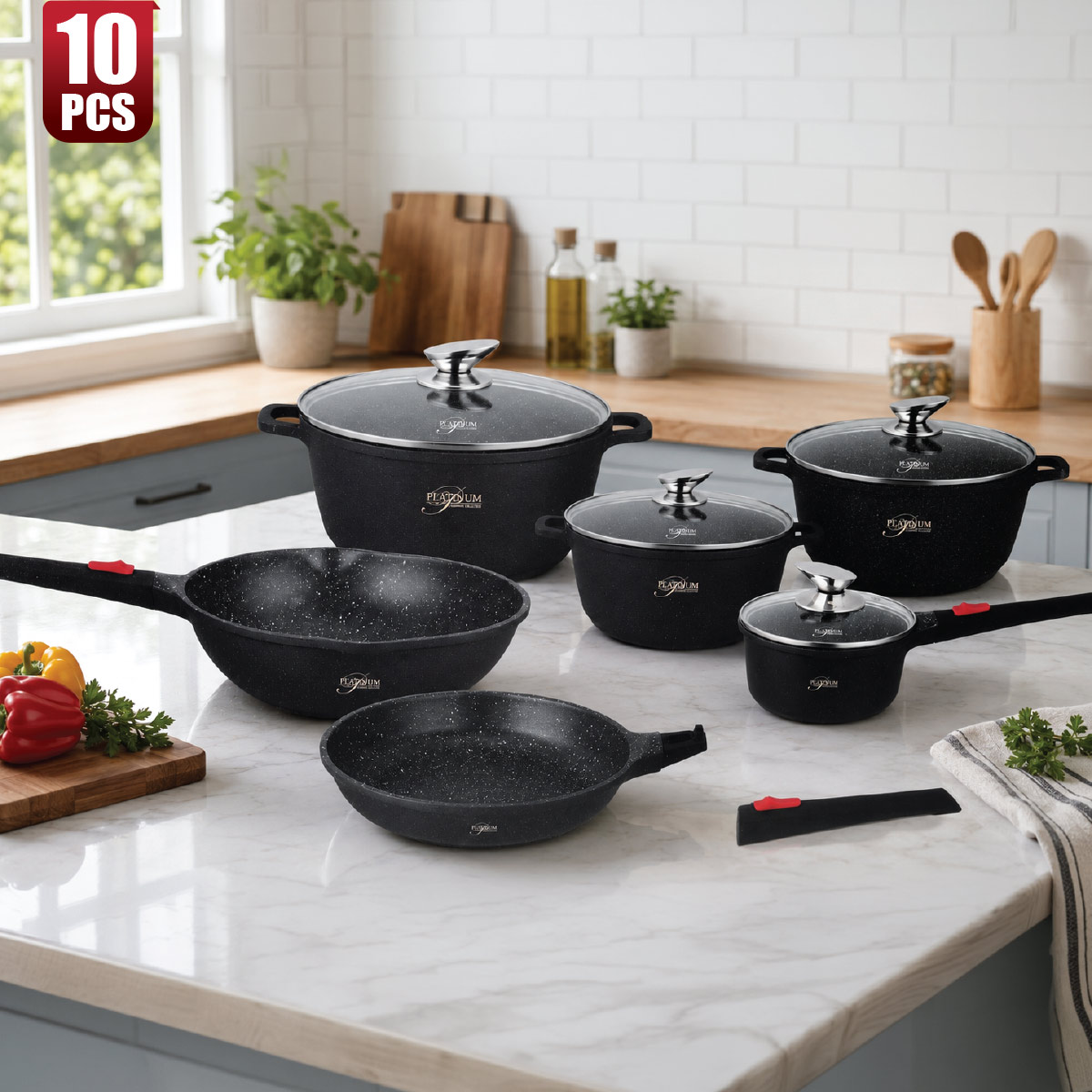 Platinum Cookware Set 10 Pieces