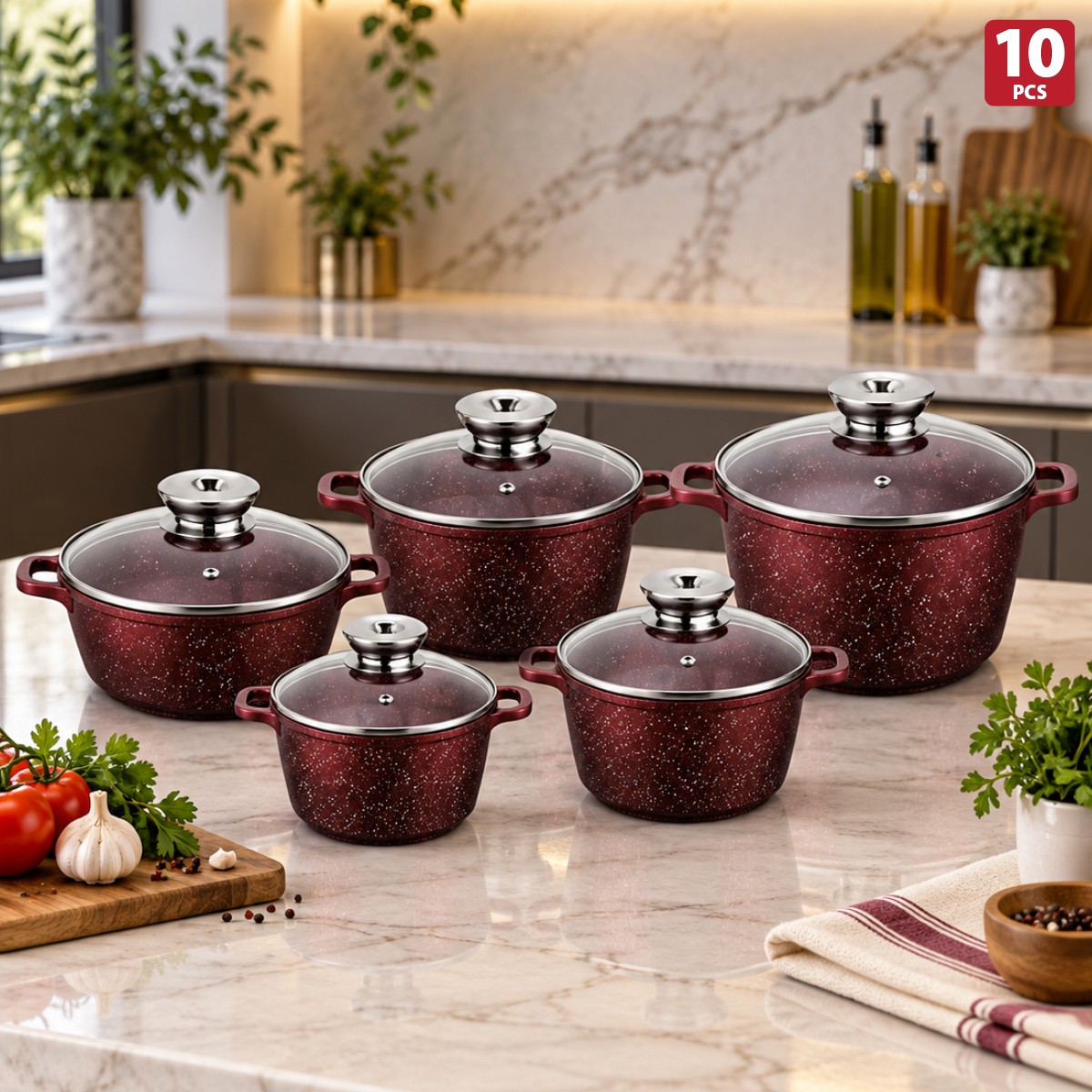 Cookware Set 10 Pieces