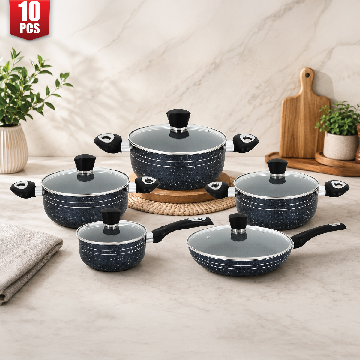 Cookware Set 10 Pieces