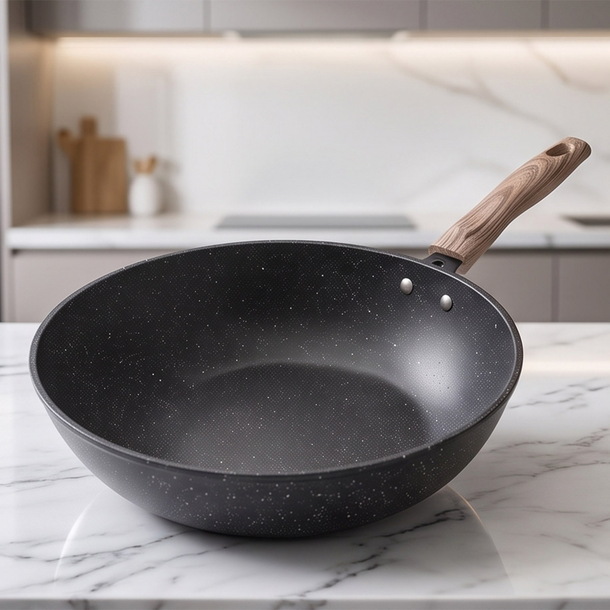 Wok Pan Long Handle
