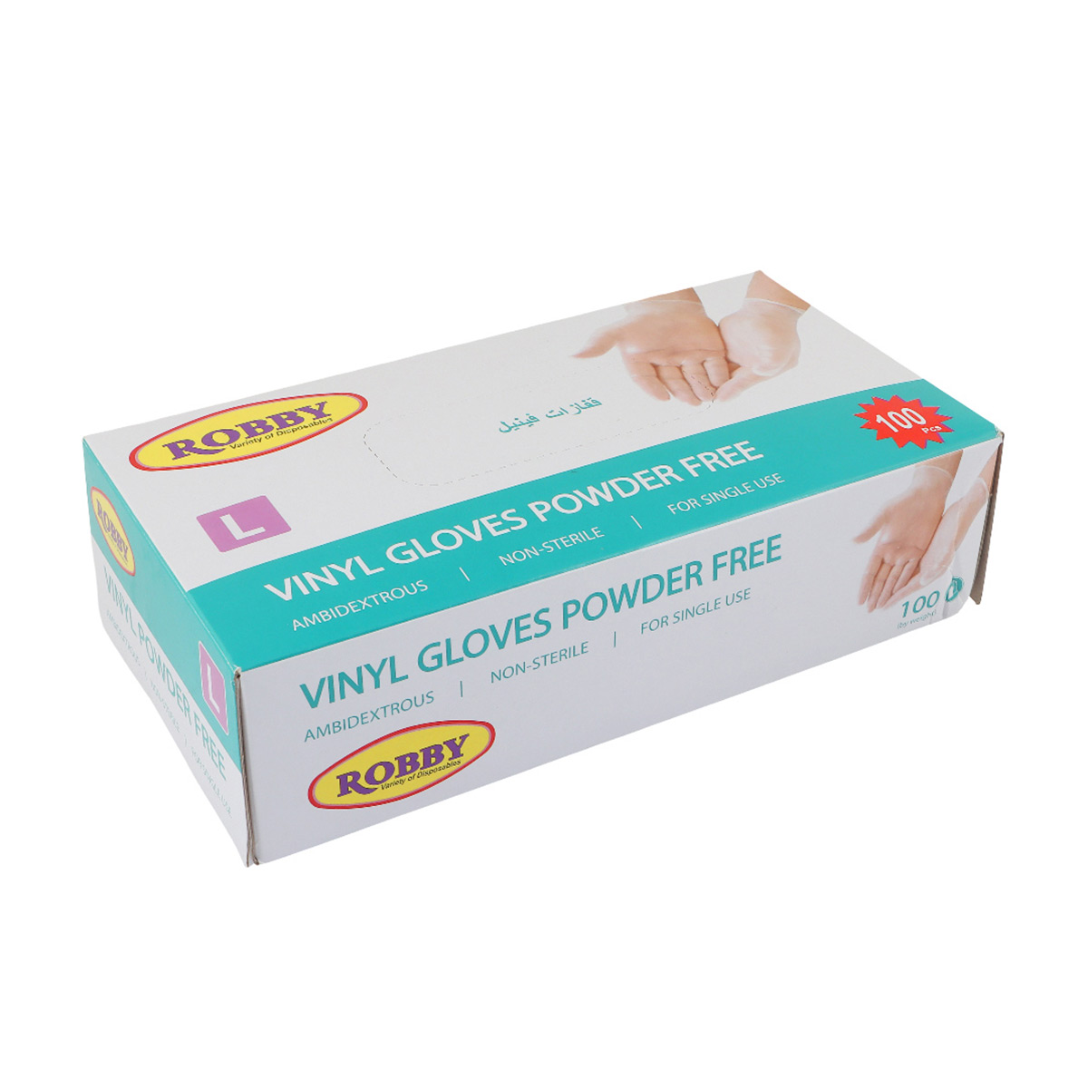 Gloves Vinyl Clear Large 100pcs