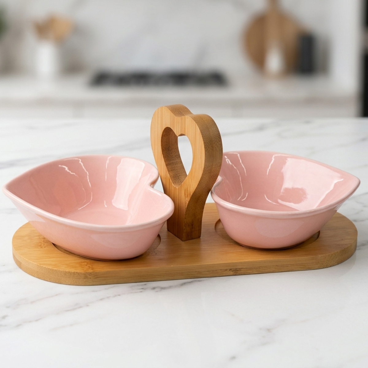 Heart-Shaped Ceramic Candy Bowl