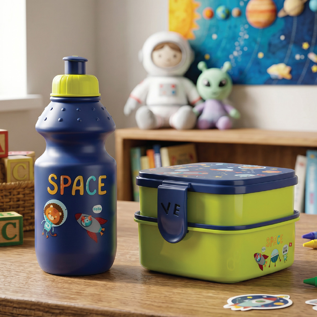 Lunch Box With Bottle
