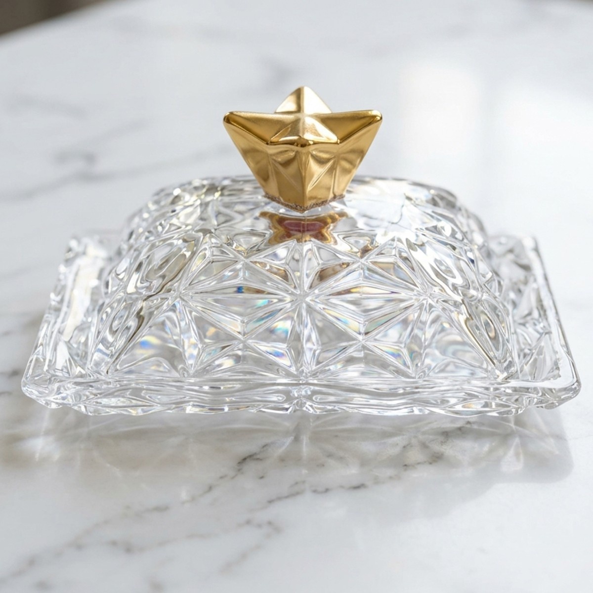 Glass Butter Dish Tray