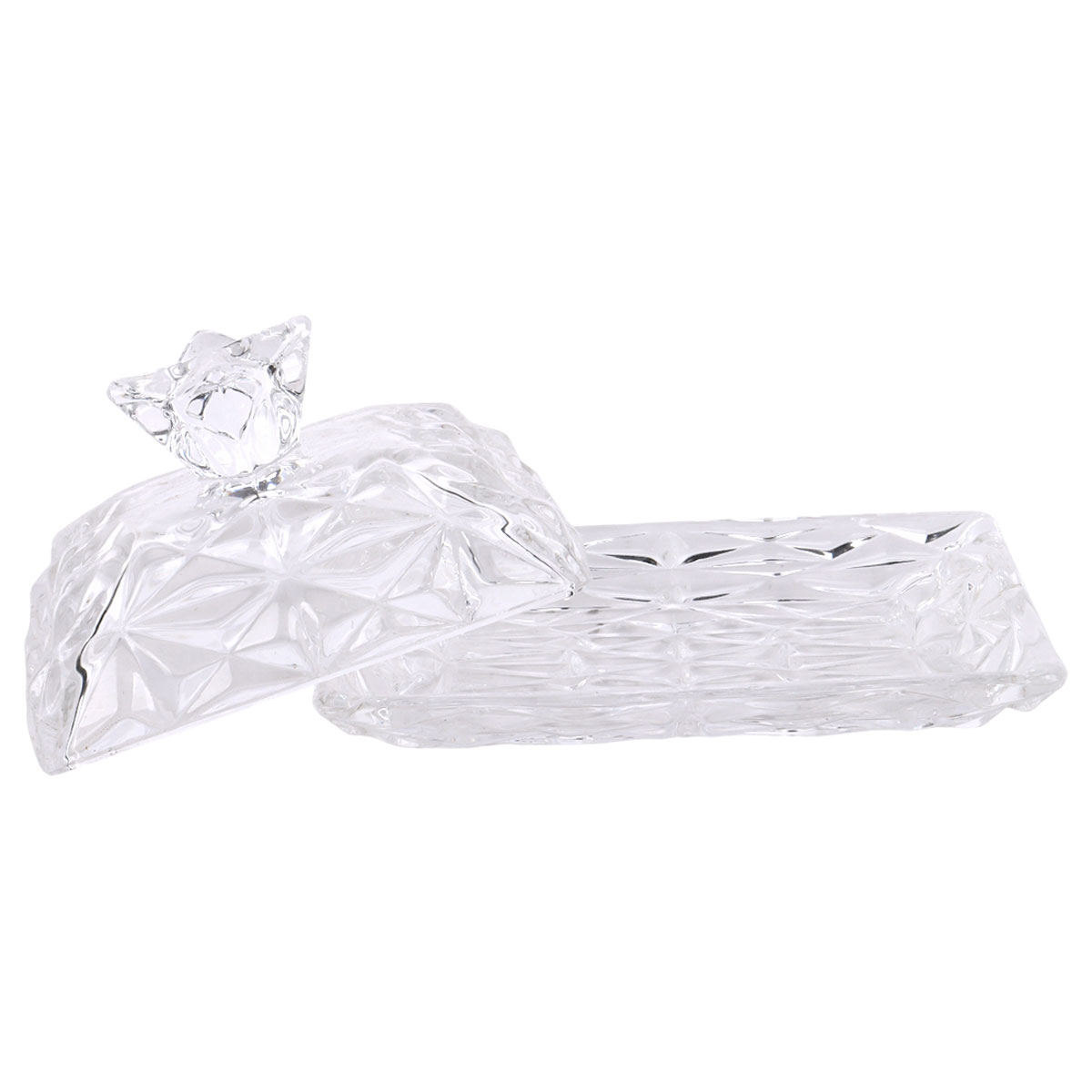 Glass Dish For Butter With Cover