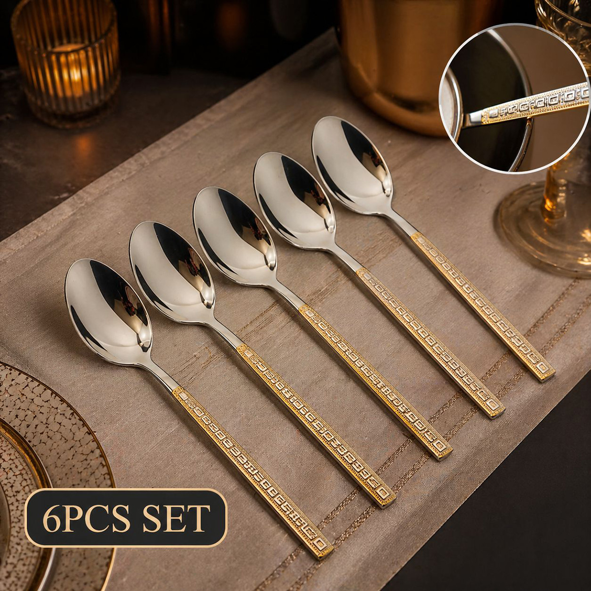 Dinner Spoon Set 6 Pieces