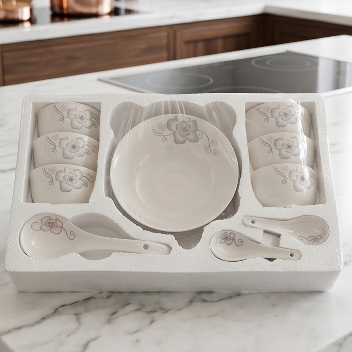 Ceramic Soup Bowl Set 14 Pieces