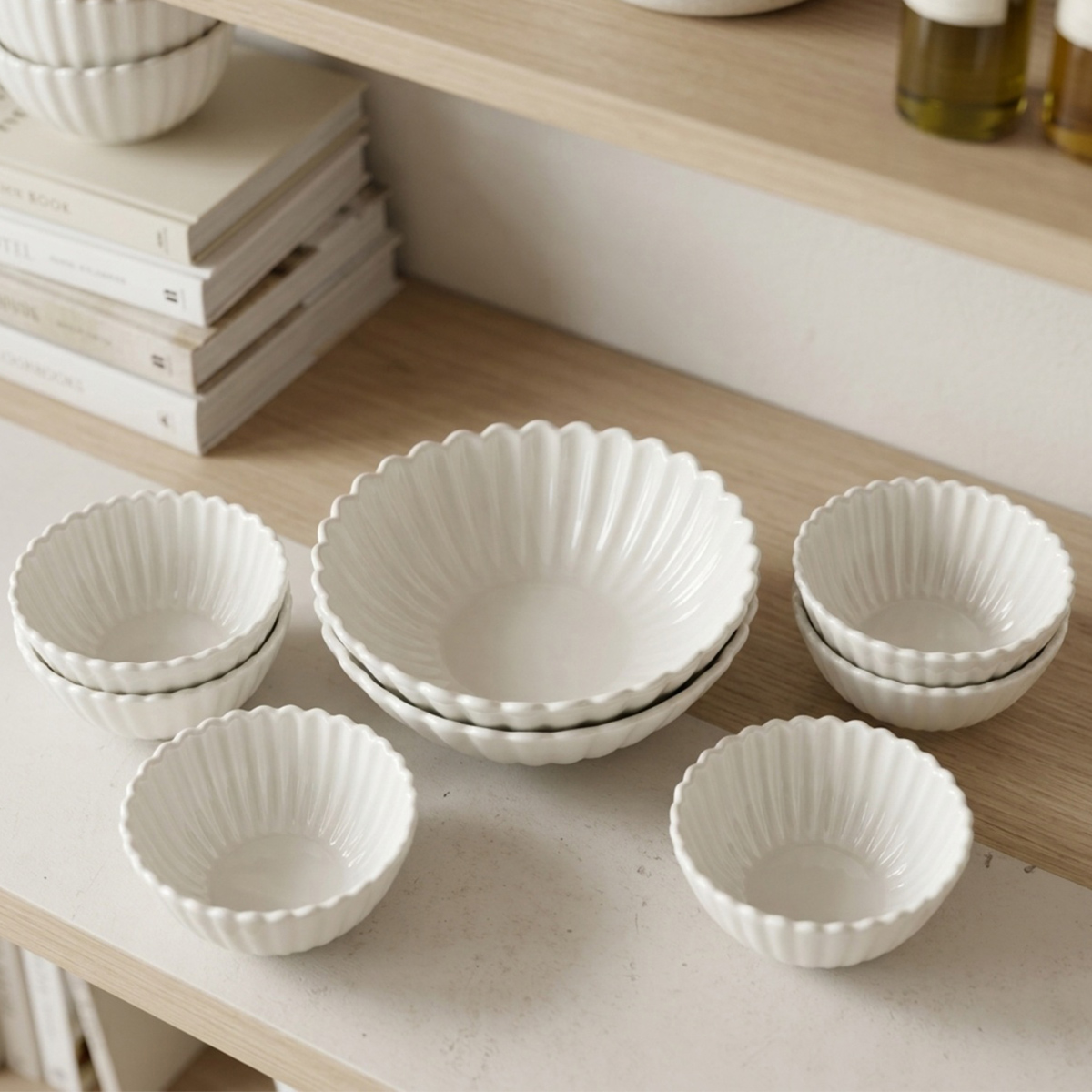 STP Multi Bowl Set 8 Pieces Ceramic