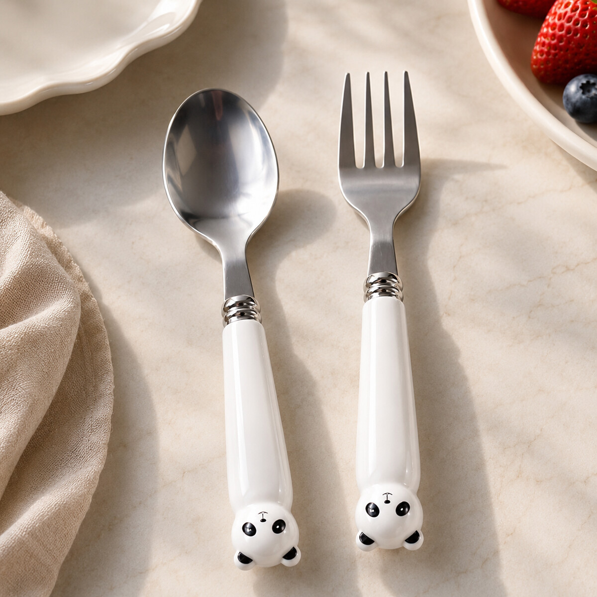 Kids Spoon and Fork Set 2 Pieces