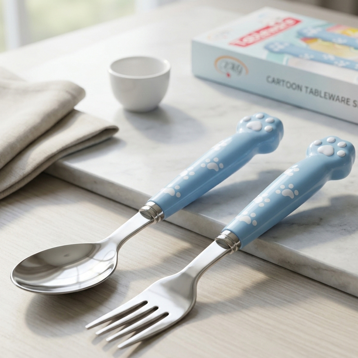 Kids Spoon and Fork Set 2 Pieces
