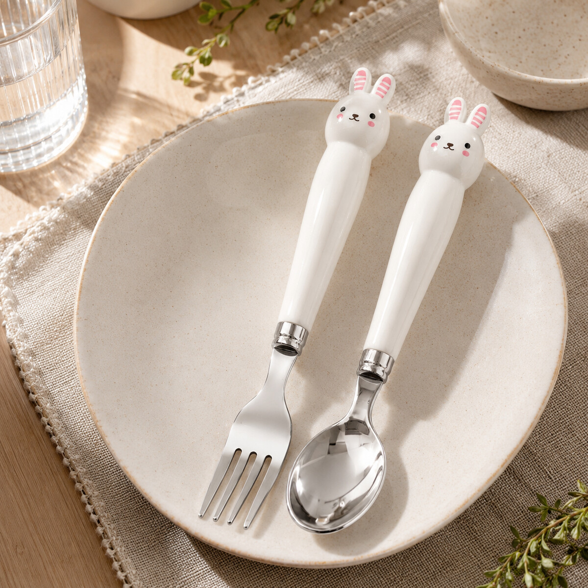 Kids Spoon and Fork Set 2 Pieces