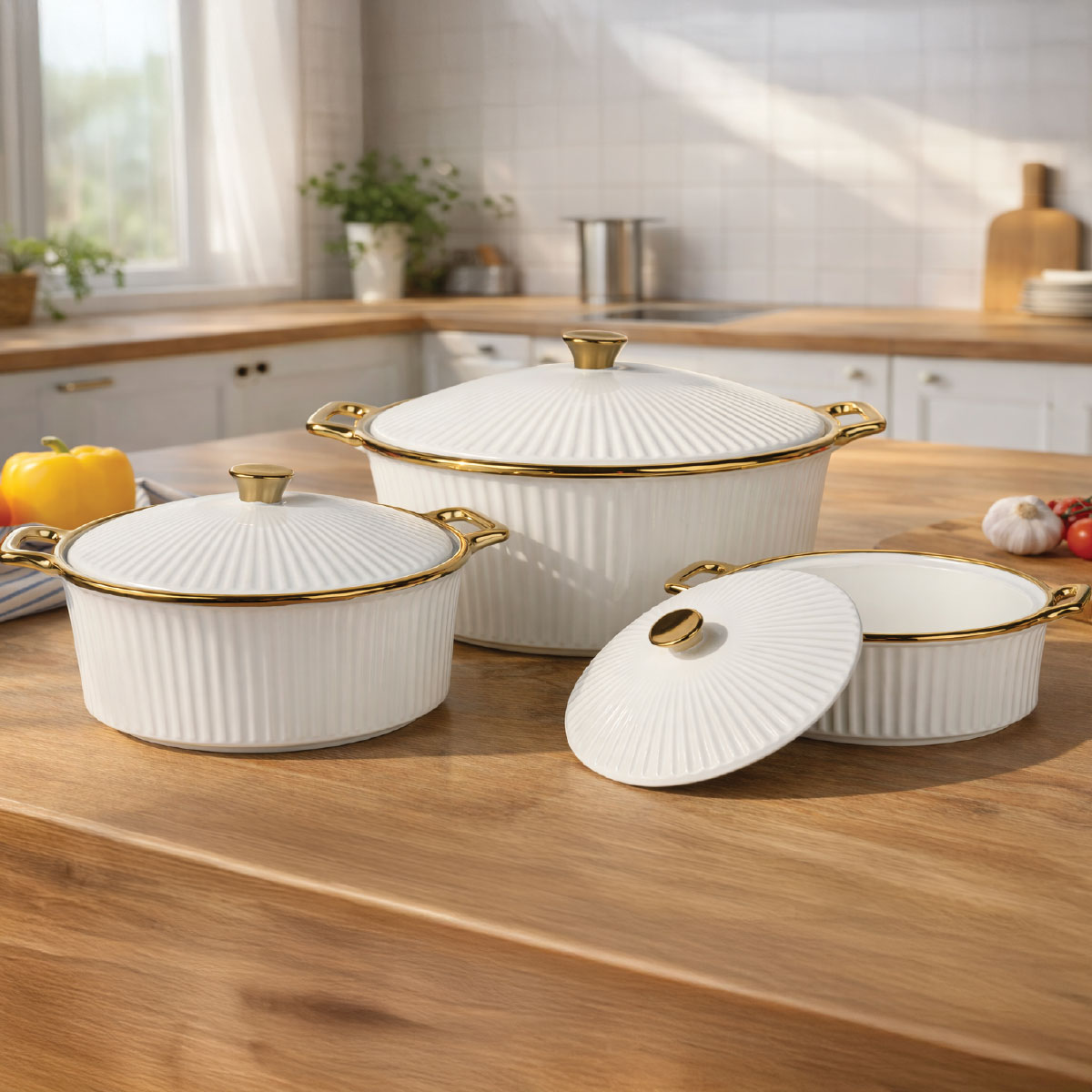 Casserole Ceramic 3 Pieces