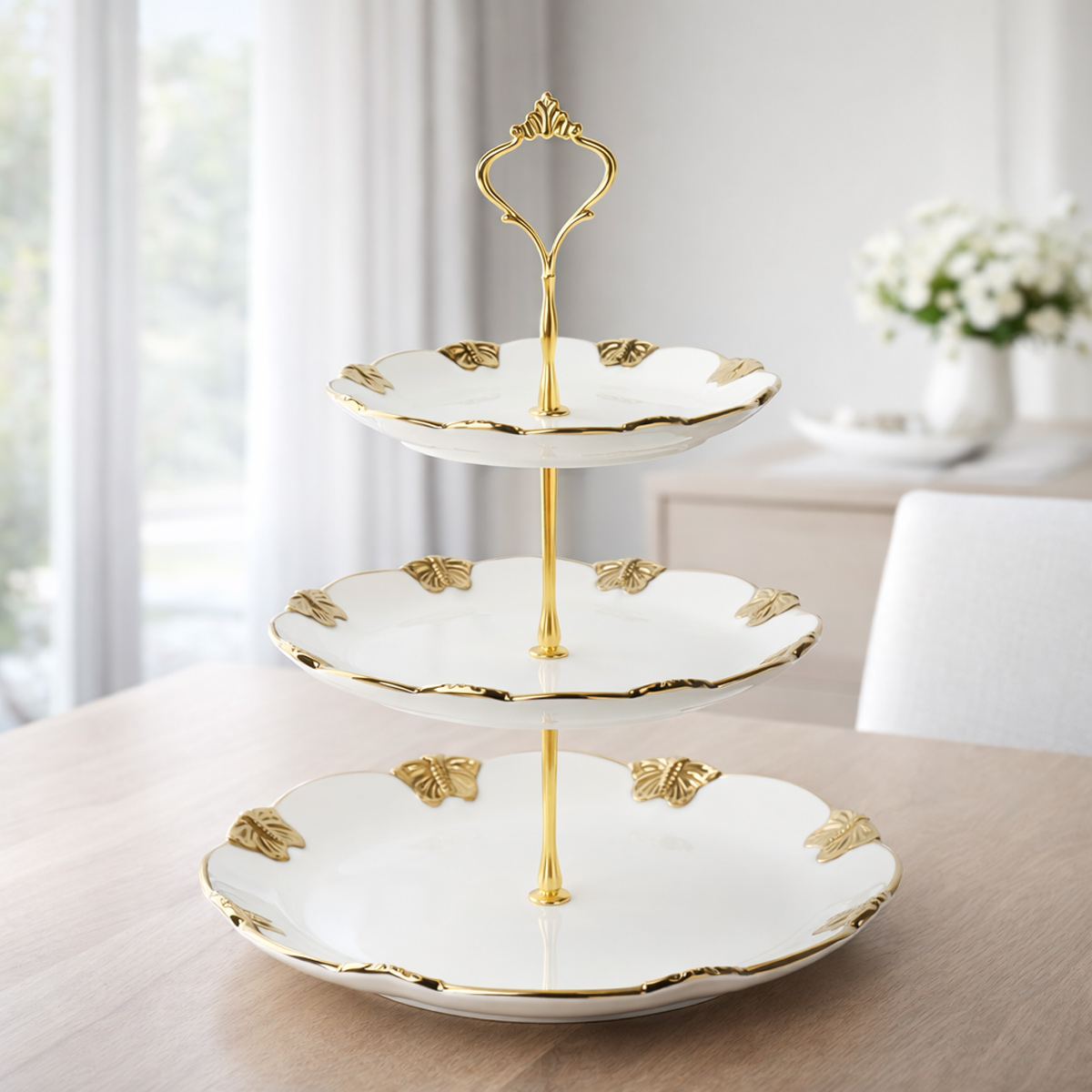Service Dish Ceramic 3 Part | Dining Essentials | Servewares | Cake & Dessert Stands Service Dish Ceramic 3 Part | Dining Essentials | Servewares | Cake & Dessert Stands