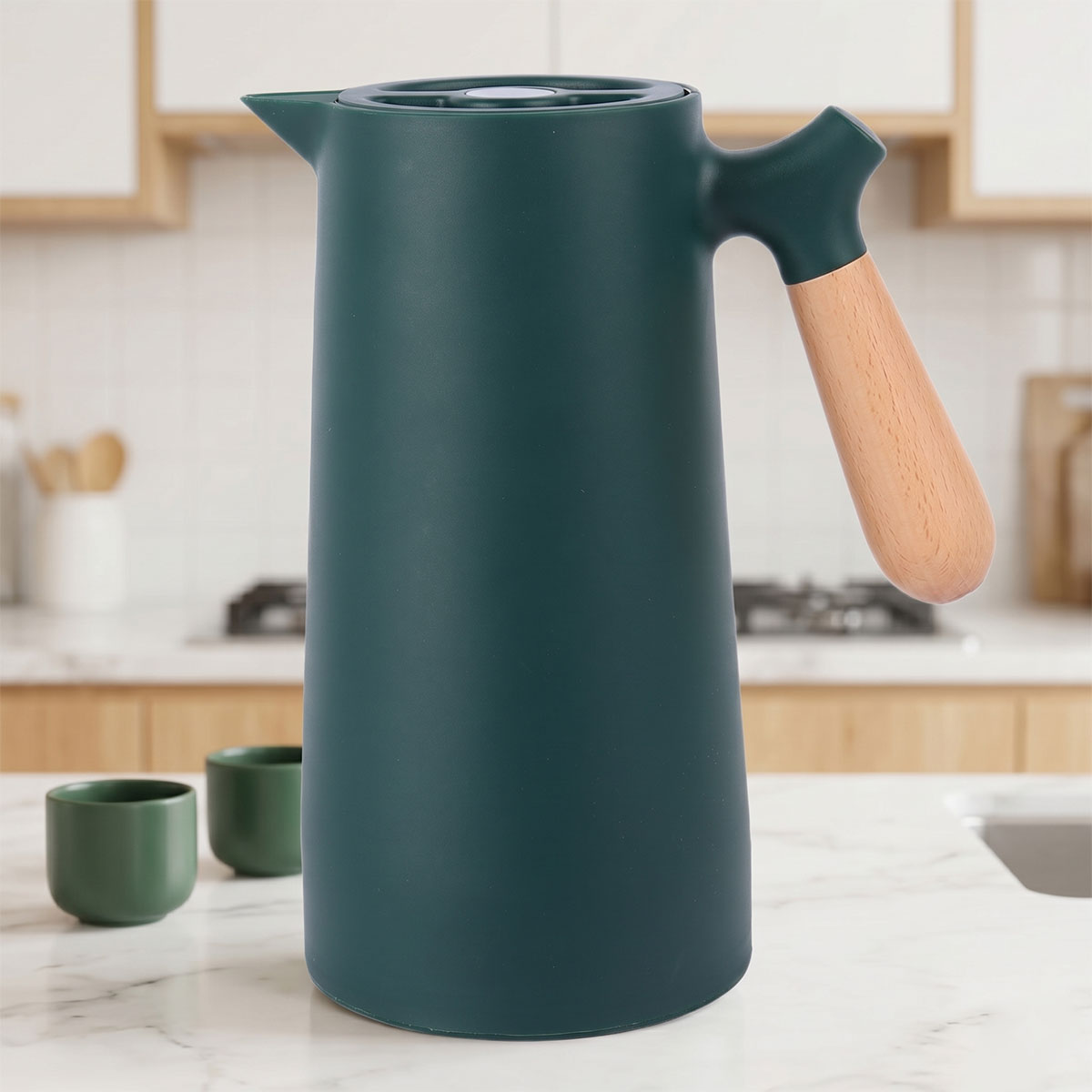 Flask Plastic Body 1L Green