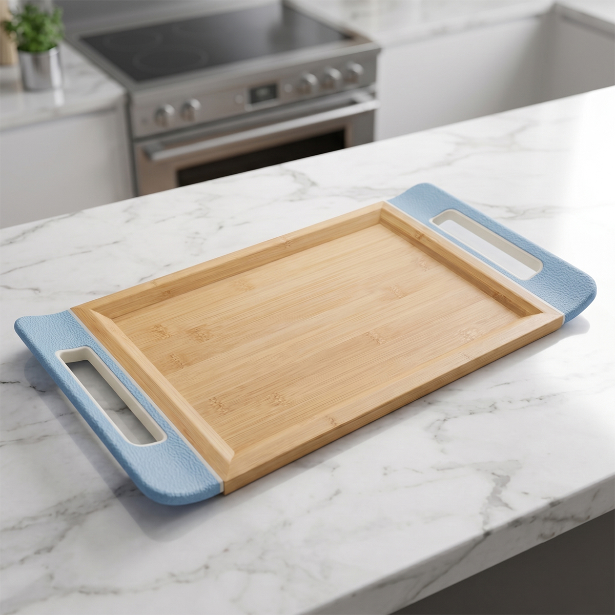 Wooden Tray With Handle