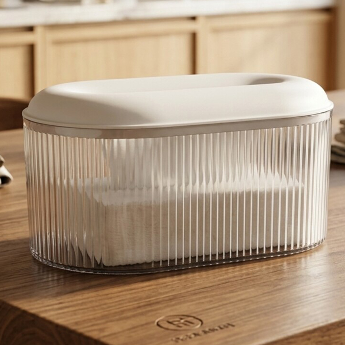 Ribbed Tissue Box Holder
