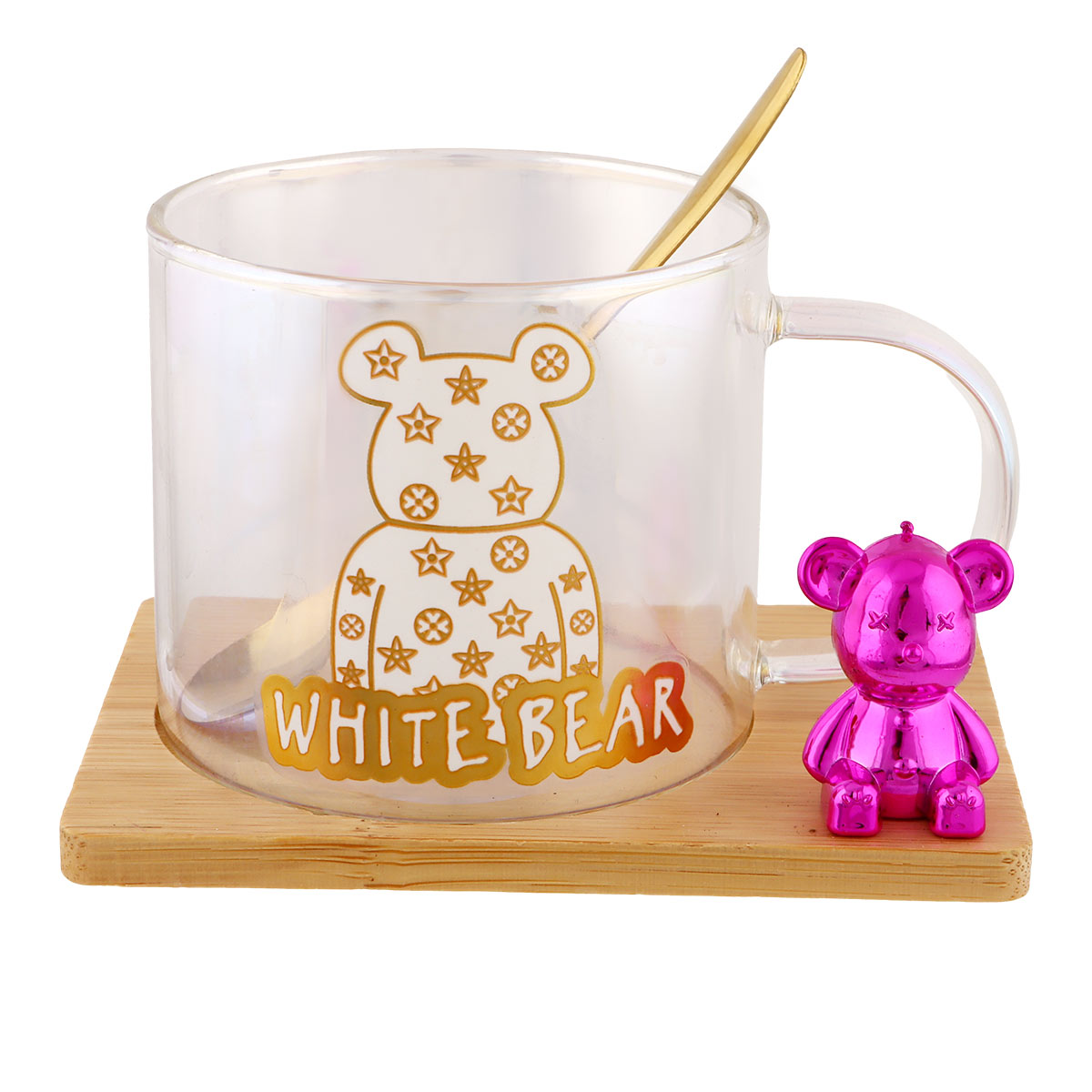 Glass Mug With Saucer