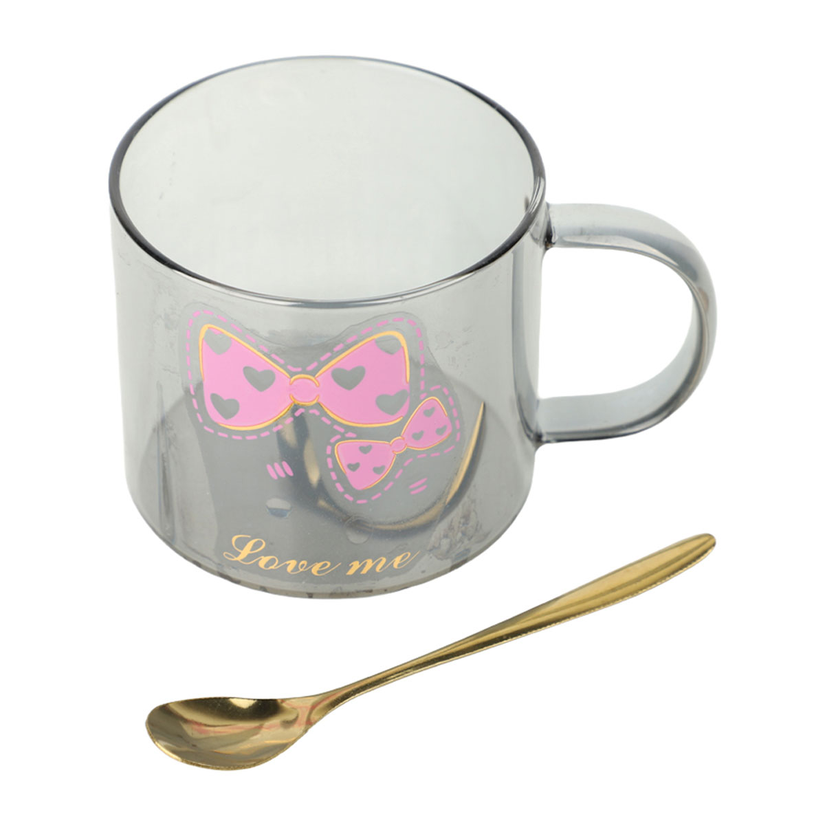 Glass Mug with Saucer