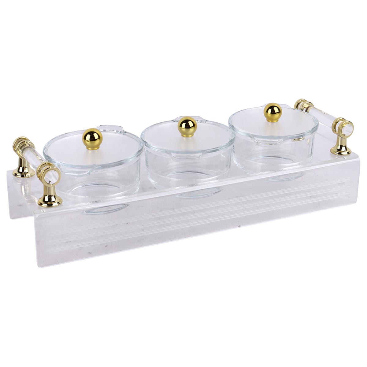 Candy Bowl With Acrylic Stand 3 Part