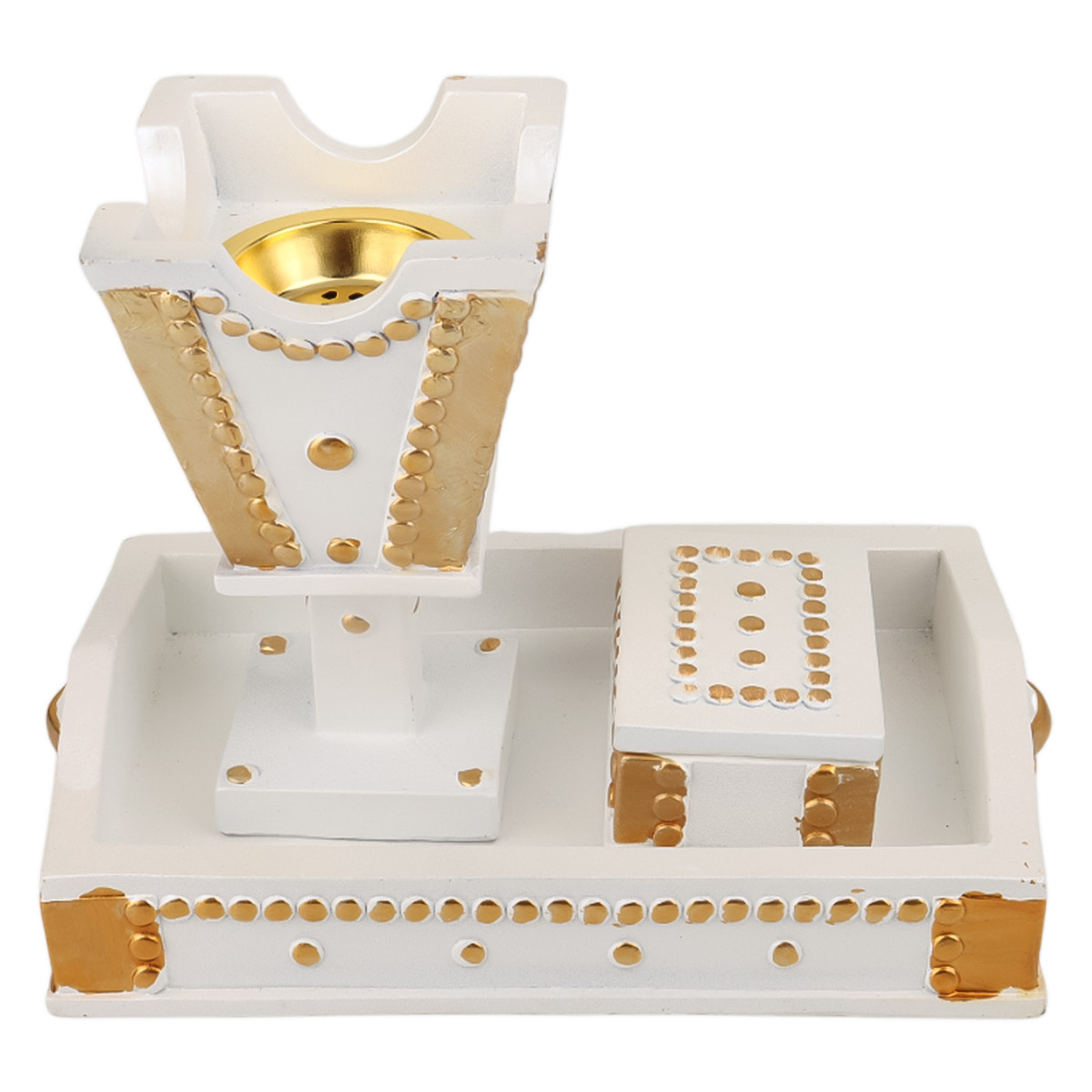 Single Poly Burner Set White