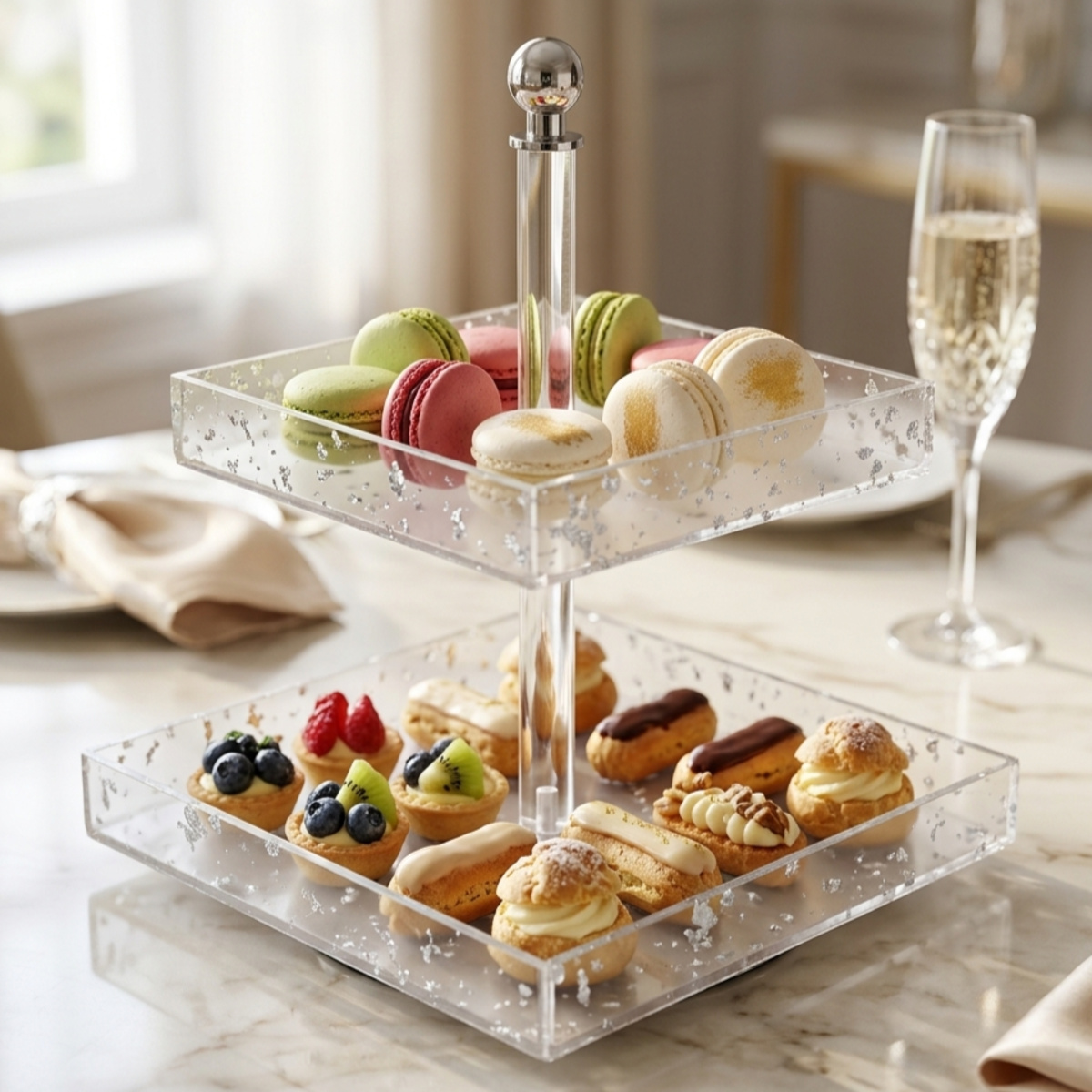 2 Layer Acrylic Candy Stand