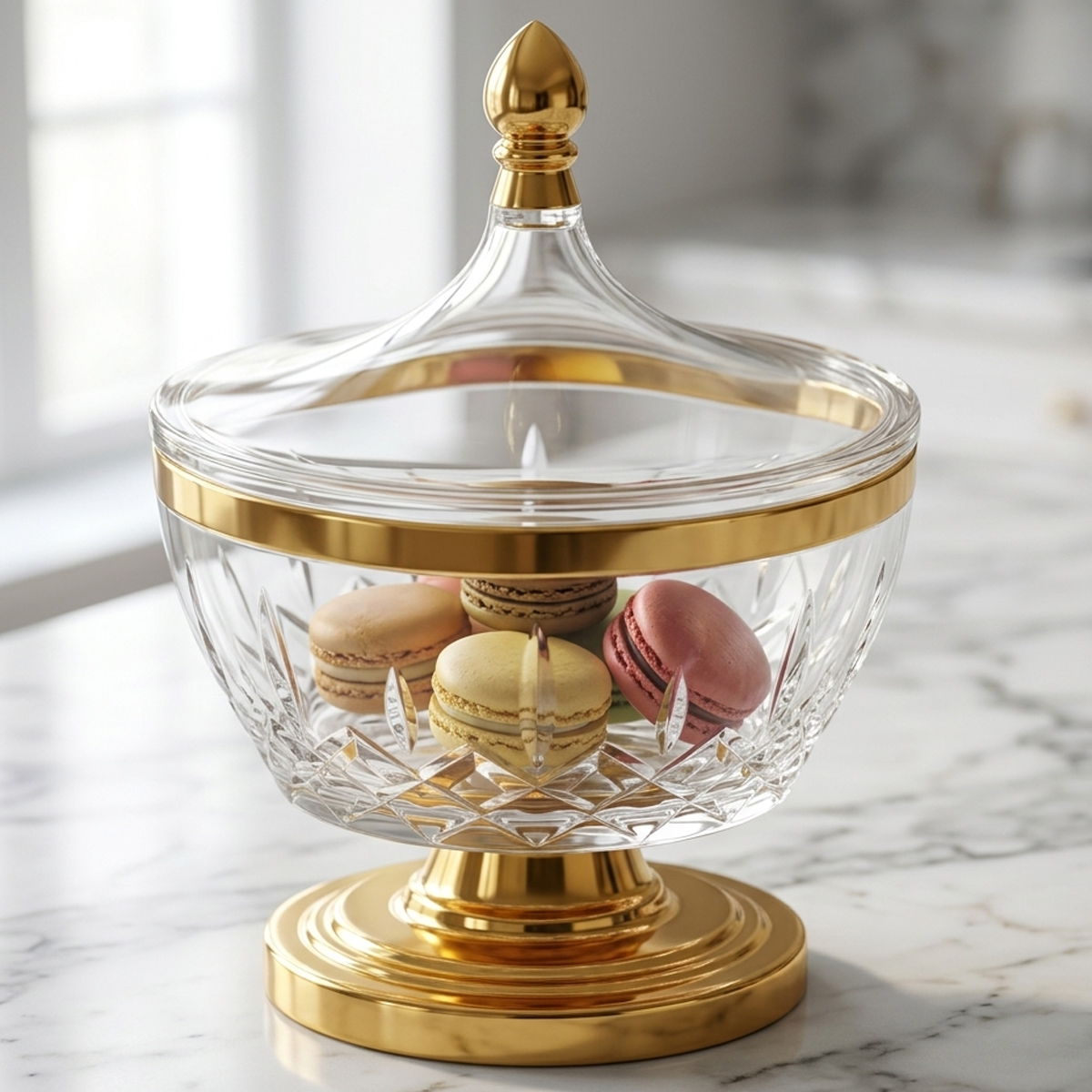 Acrylic Candy Bowl With Lid