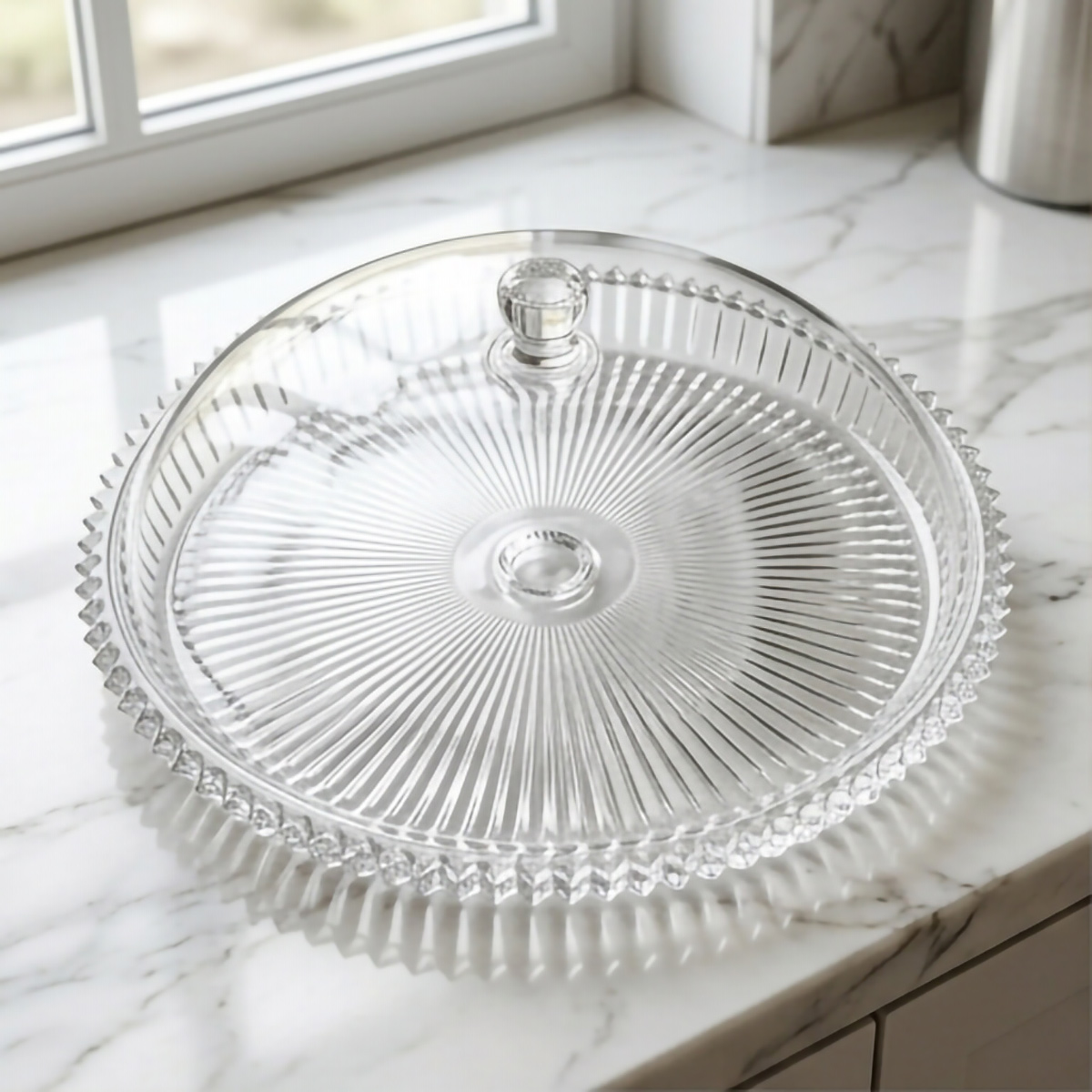 Acrylic Cake Dome with Footed Base