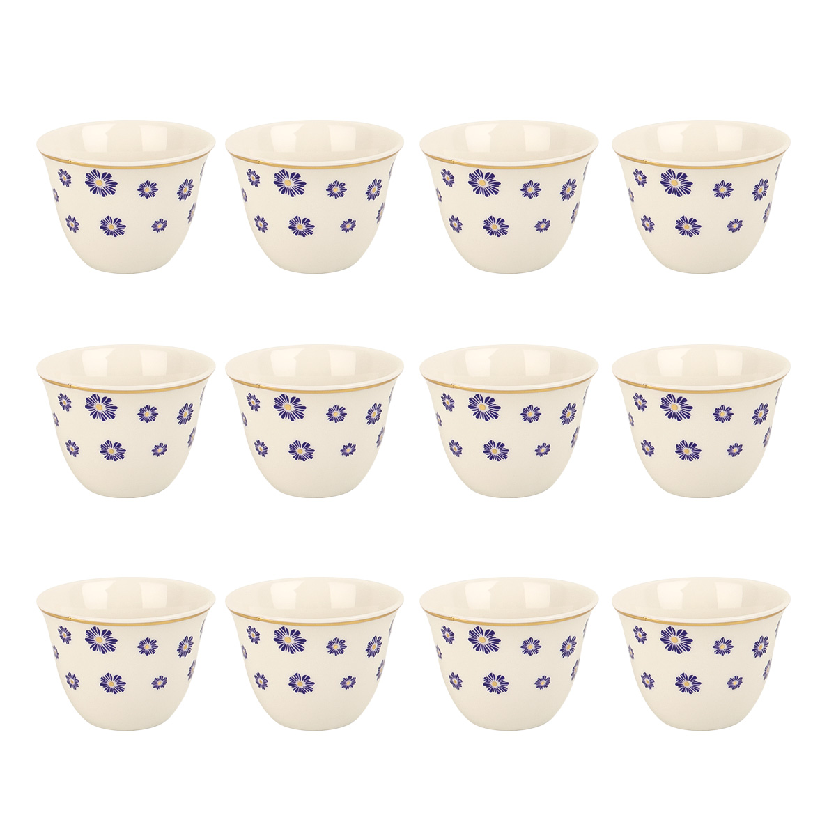Ceramic Cawa Cup Set 12 Pieces