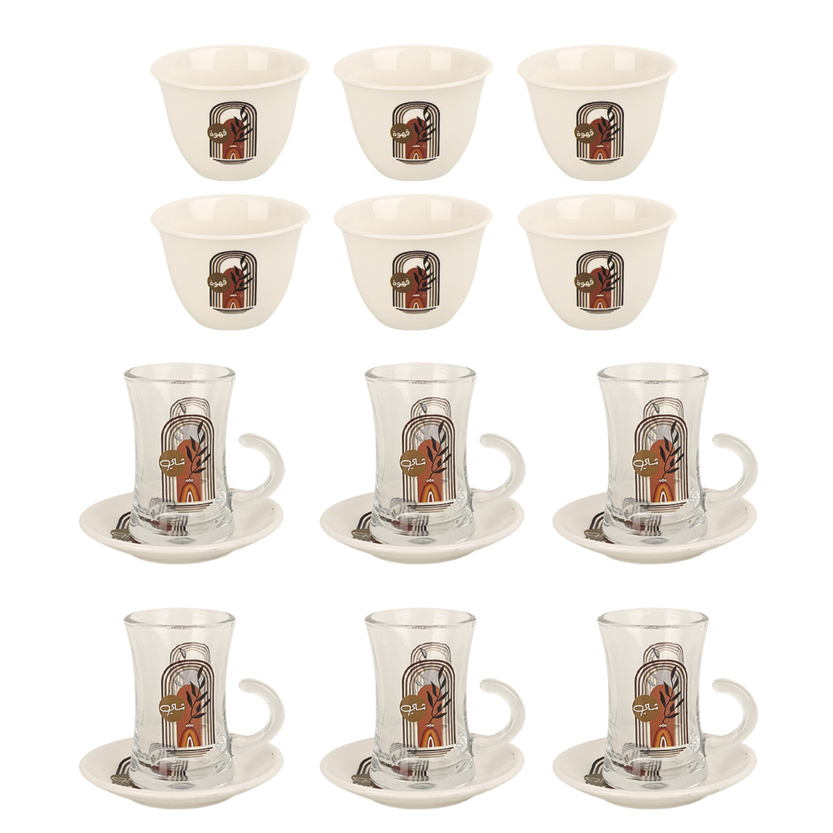 Istikan Cup With Saucer Set 18 Pieces