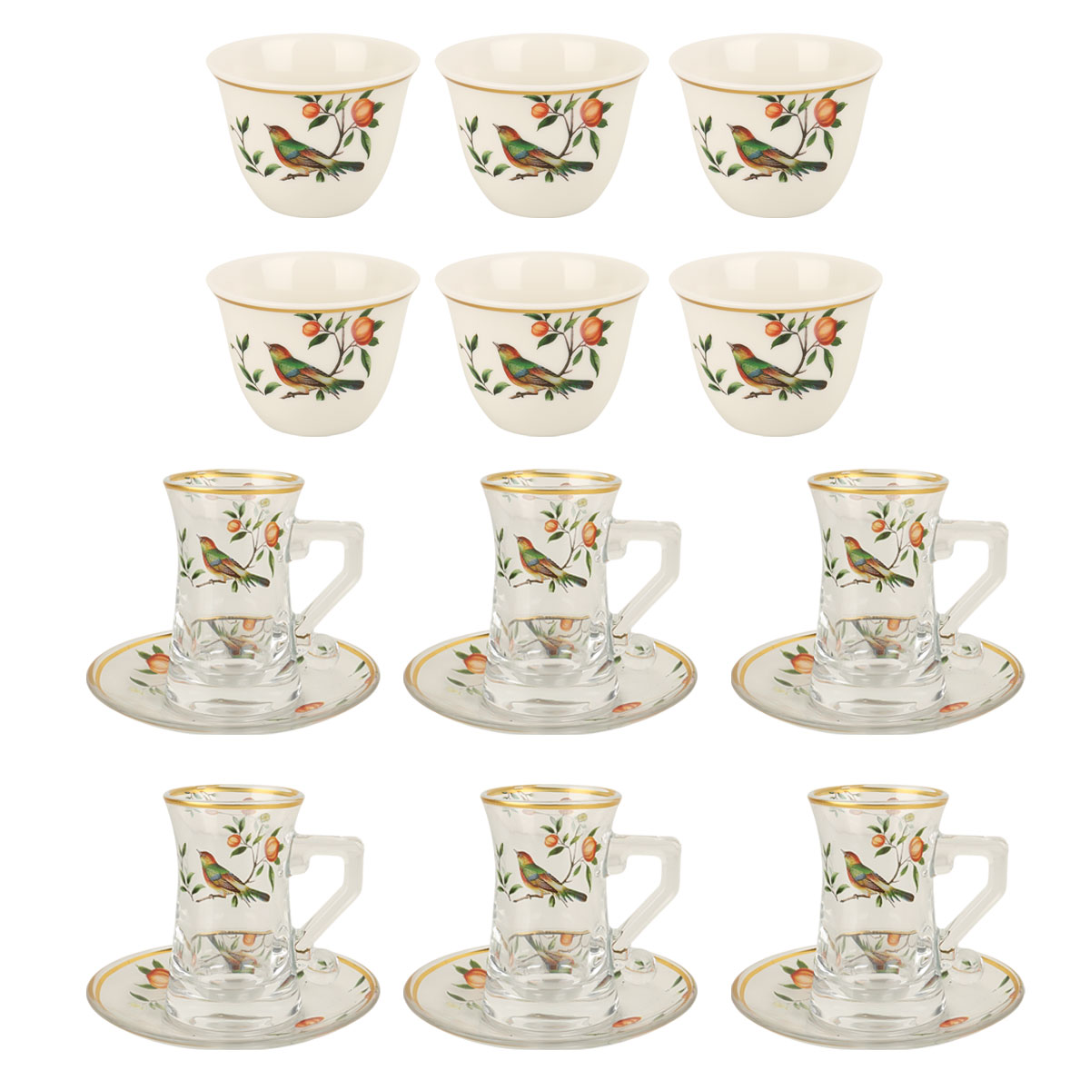 Istikan Cup With Saucer Set 18 Pieces