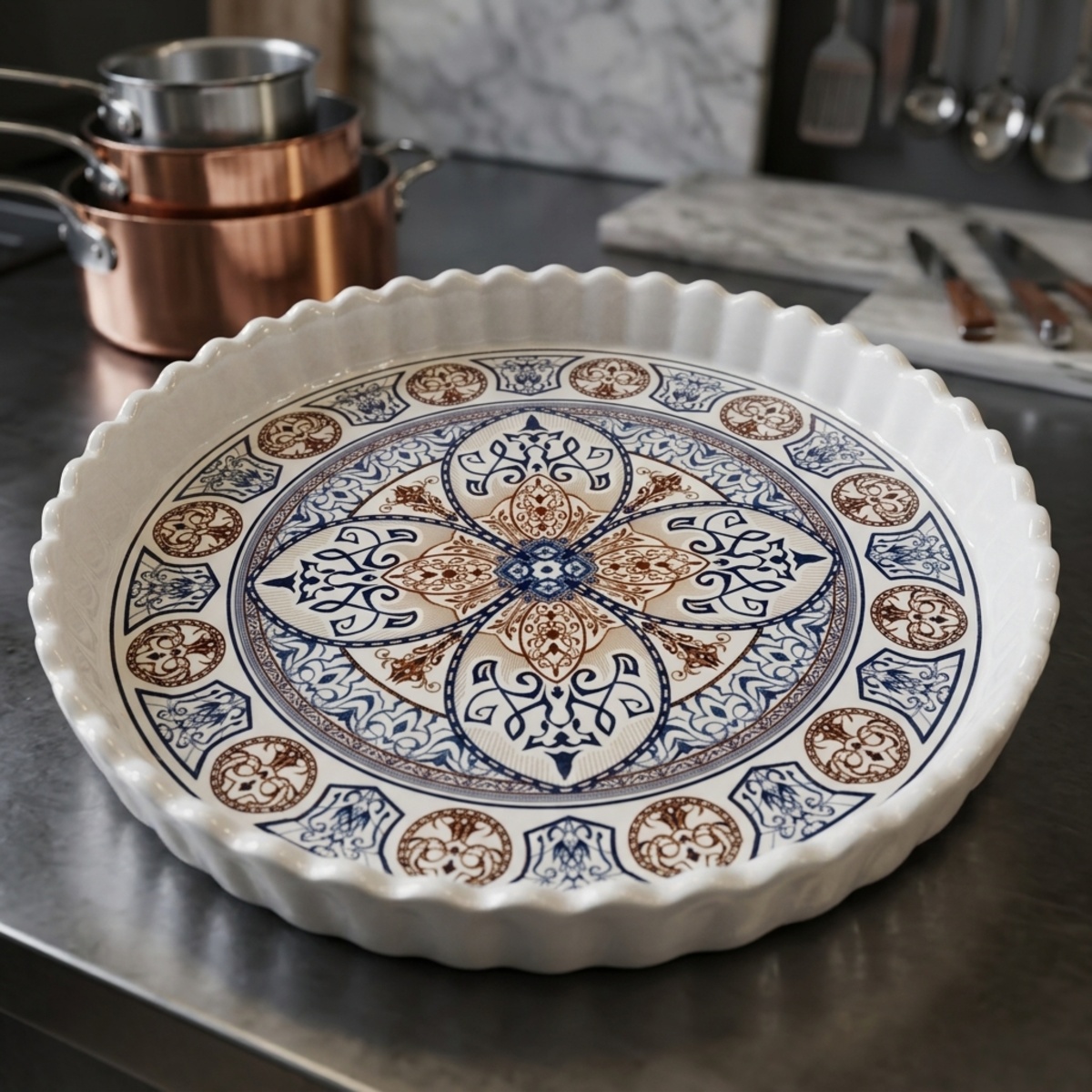 Decorative Large Melamine Tray