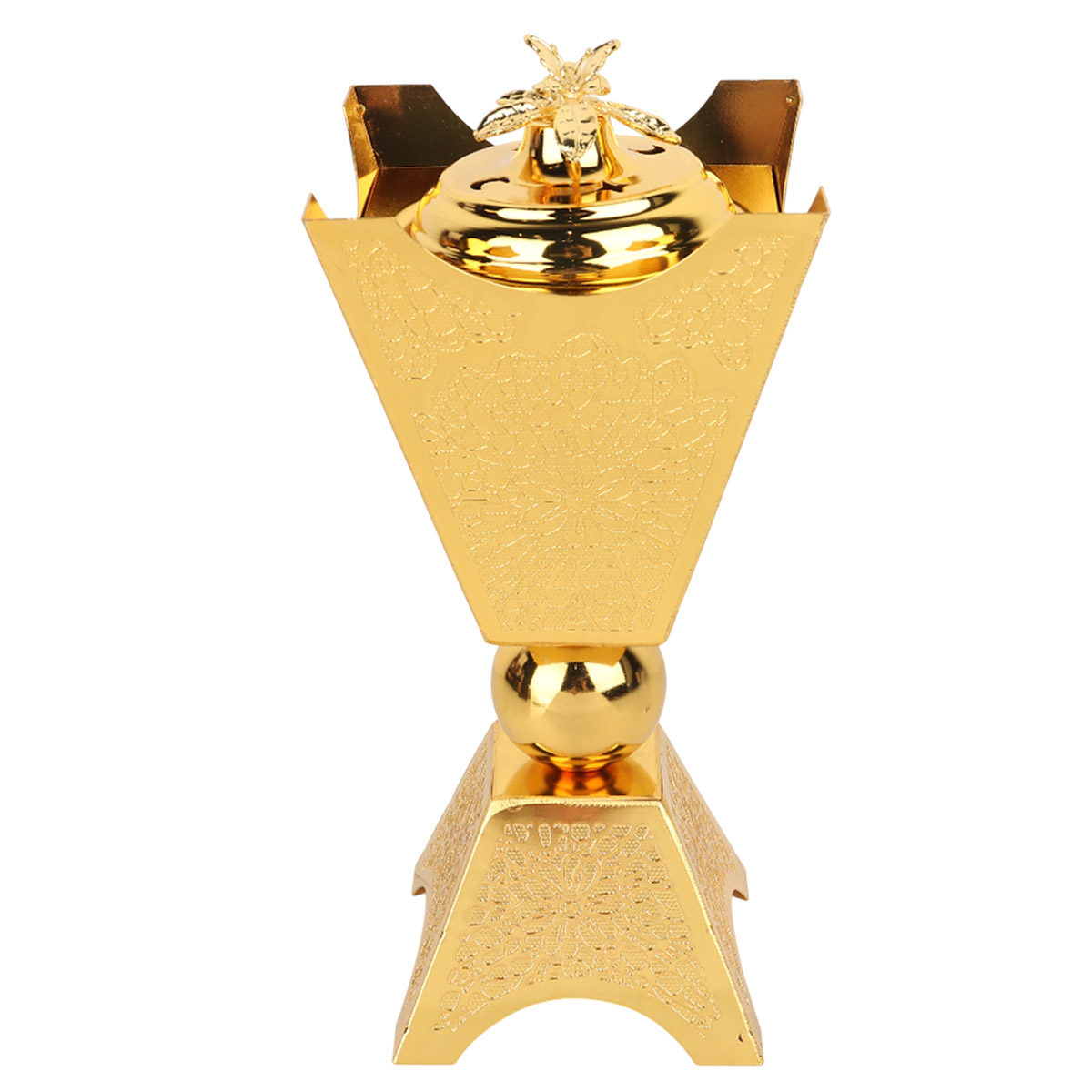 Metal Incense Burner Golden