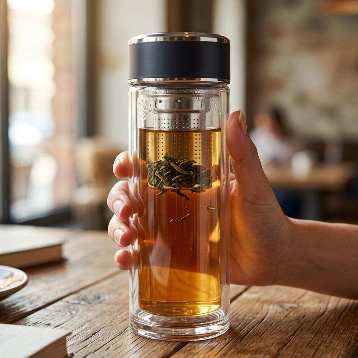 Glass Tea Infuser Bottle