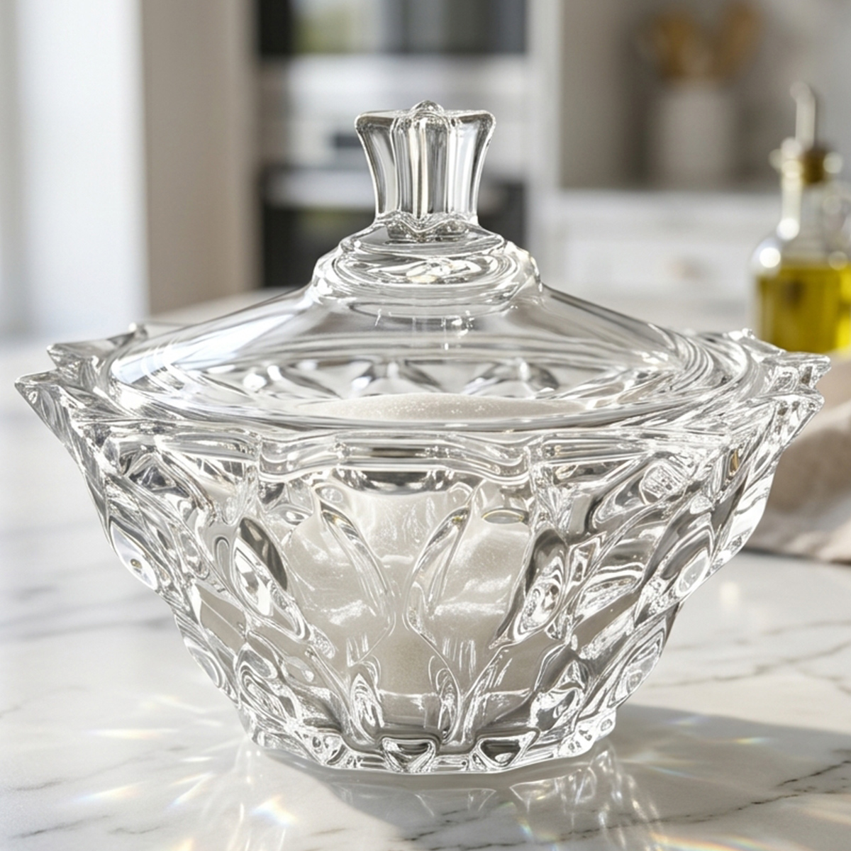 Glass Sugar Bowl
