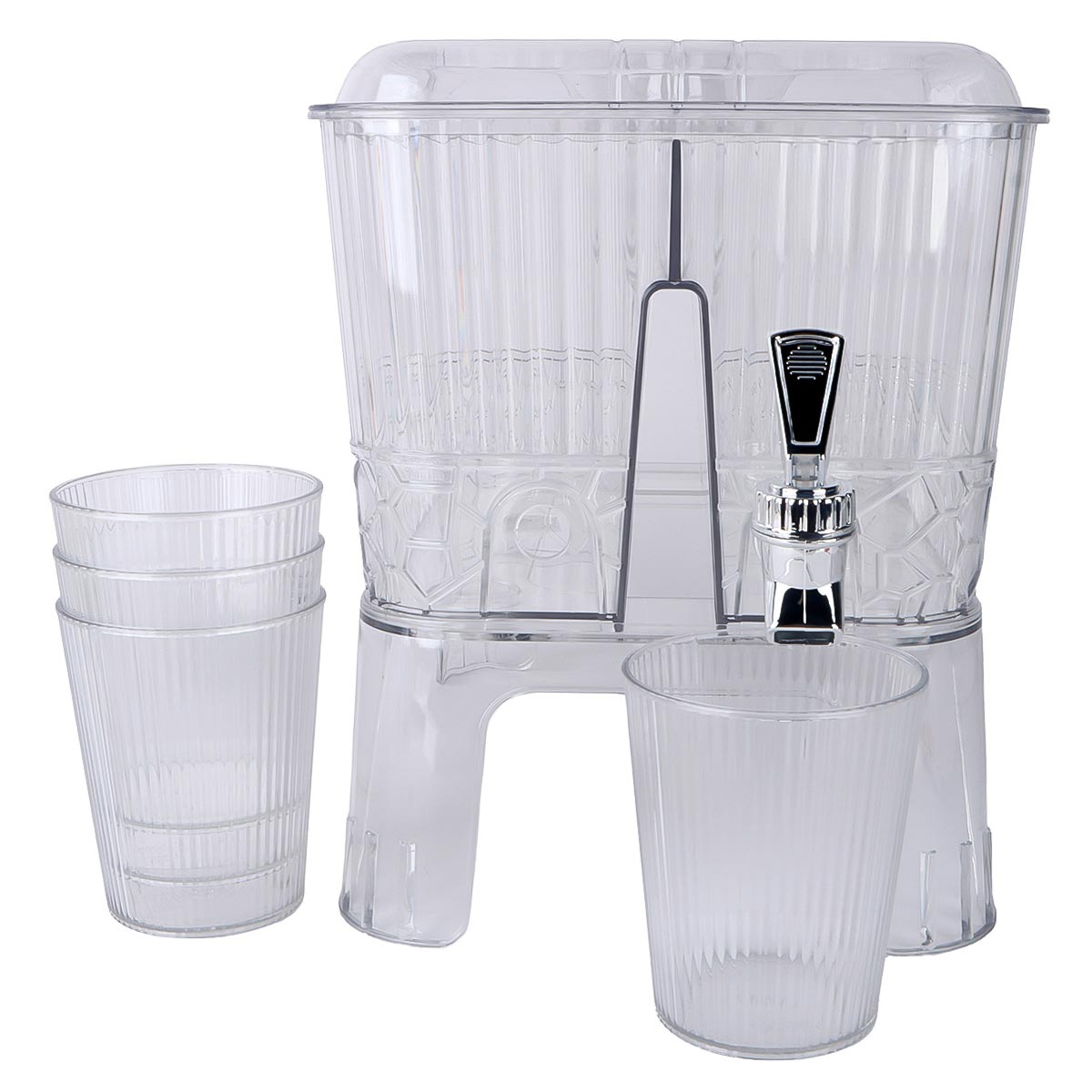 Juicer White 2 Part Glass 5 Pieces 9809