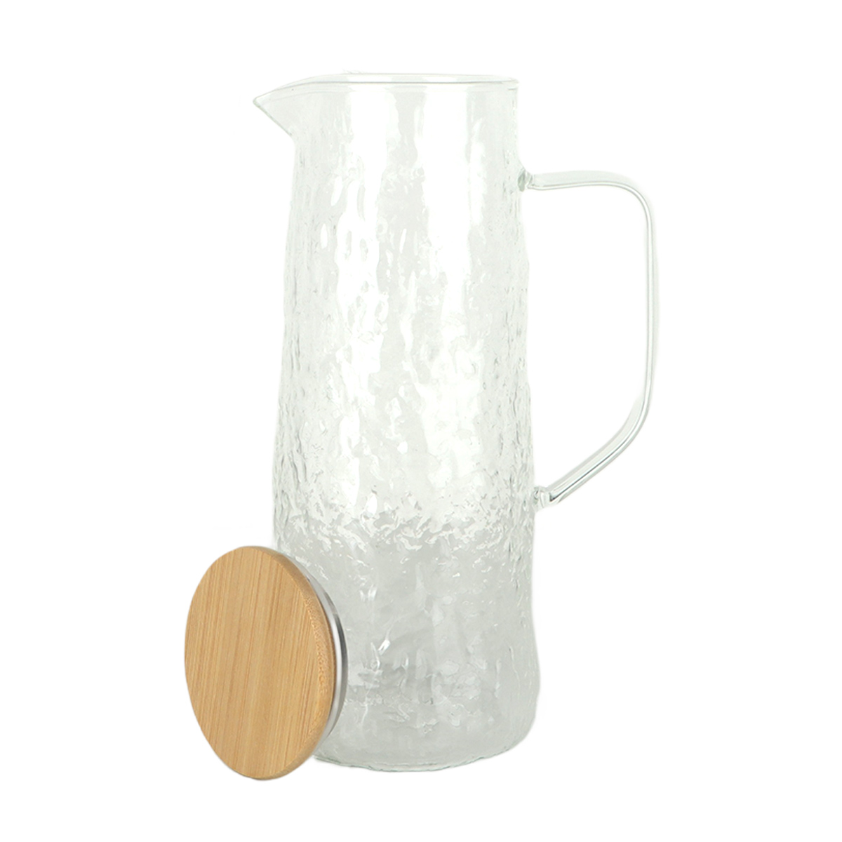 Glass Water Jug With Lid 1.3L
