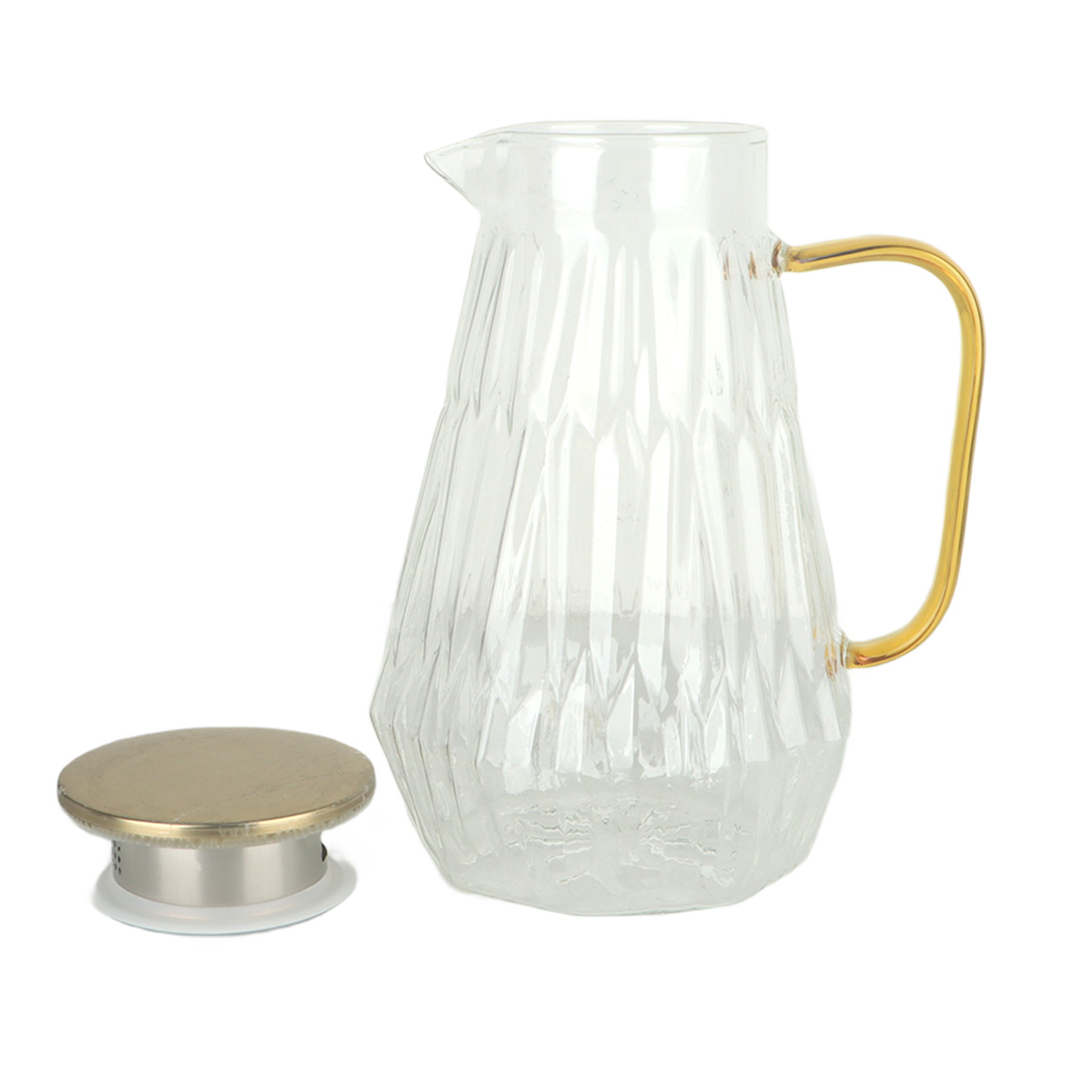 Glass Water Jug With Lid 1.8L
